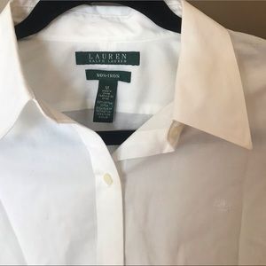 Ralph Lauren non iron white button down
